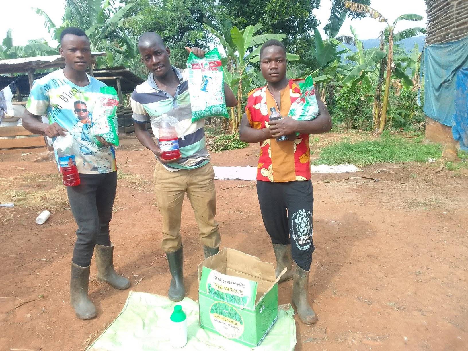 Volunteers farming
